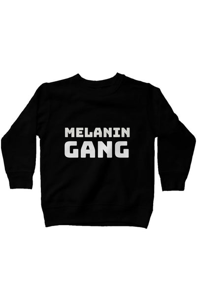 Boys Melanin Gang fleece sweatshirt